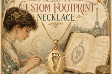 Details a Jewelry Expert Includes in a Custom Footprint Necklace art-sheep.com