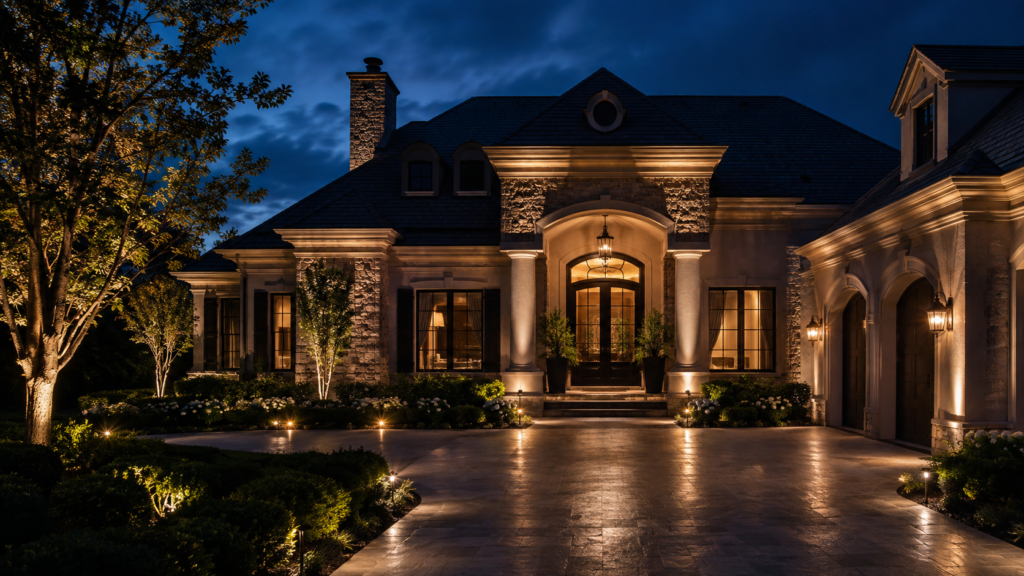 Painting With Light How Outdoor Spotlights Transform Architecture After Dark art-sheep.com