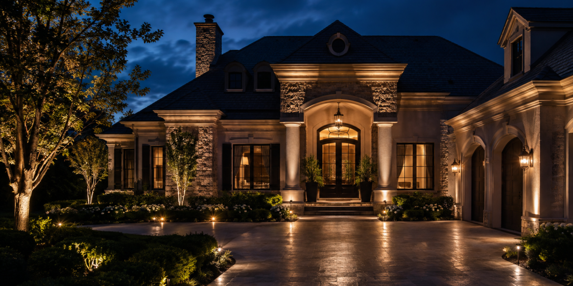 Painting With Light How Outdoor Spotlights Transform Architecture After Dark art-sheep.com