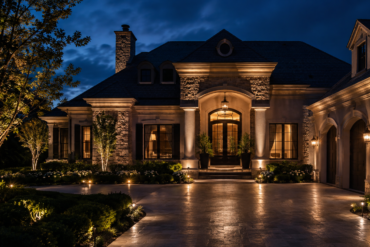 Painting With Light How Outdoor Spotlights Transform Architecture After Dark art-sheep.com