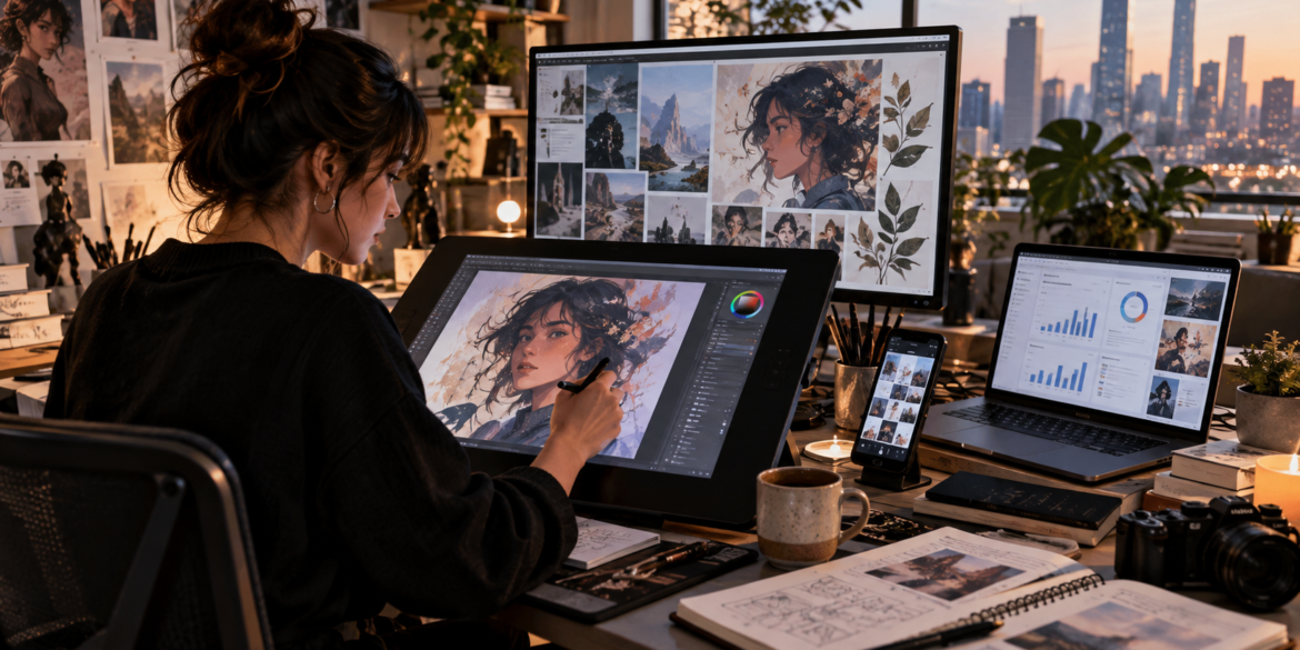 The Rise of the Digital Artist Balancing Creativity, Technology, and Business art-sheep.com