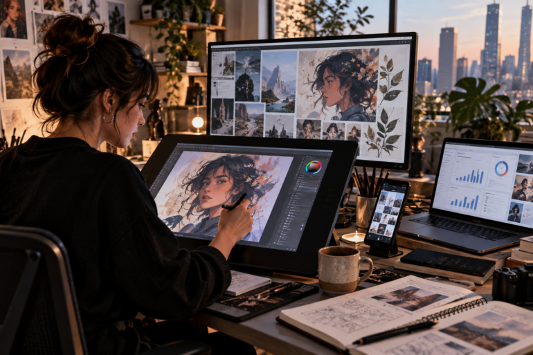 The Rise of the Digital Artist Balancing Creativity, Technology, and Business art-sheep.com