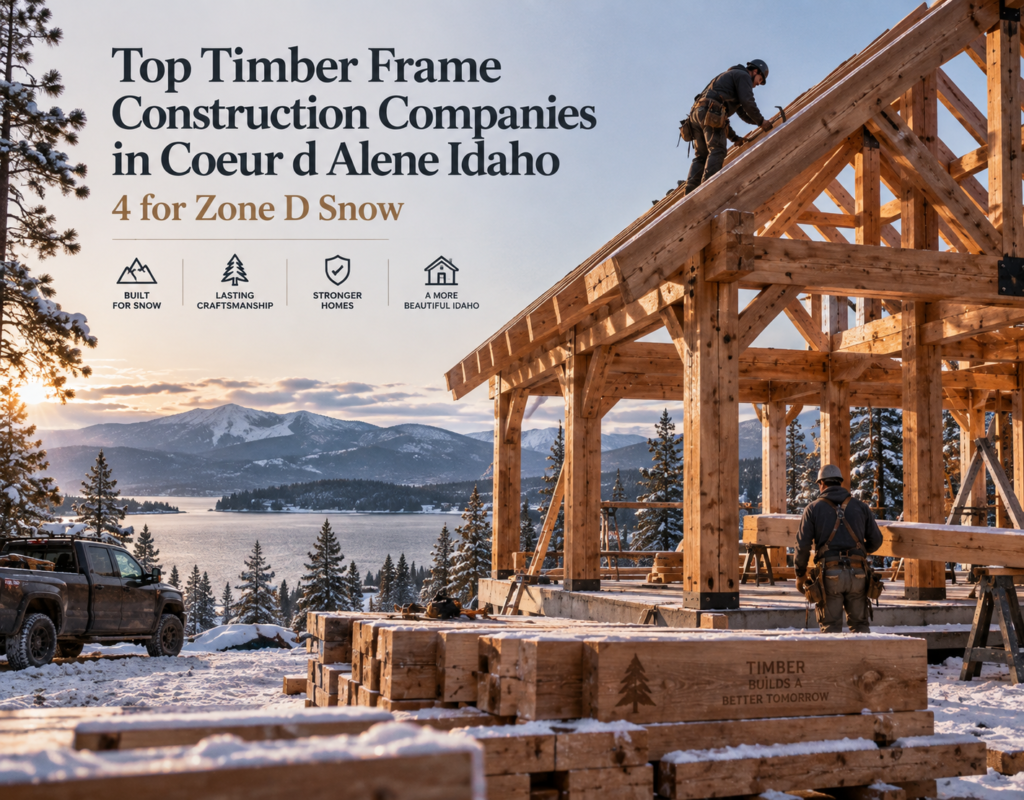 Top Timber Frame Construction Companies in Coeur d Alene Idaho 4 for Zone D Snow art-sheep.com