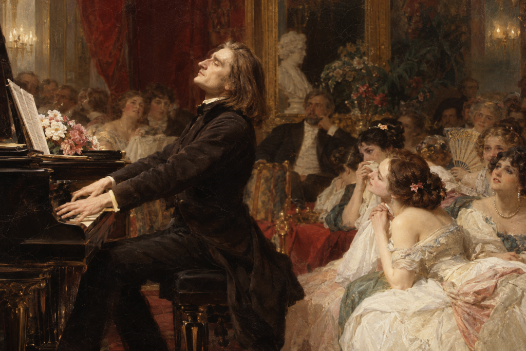 Lisztomania When the Piano Became a Weapon of Mass Hysteria art-sheep.com